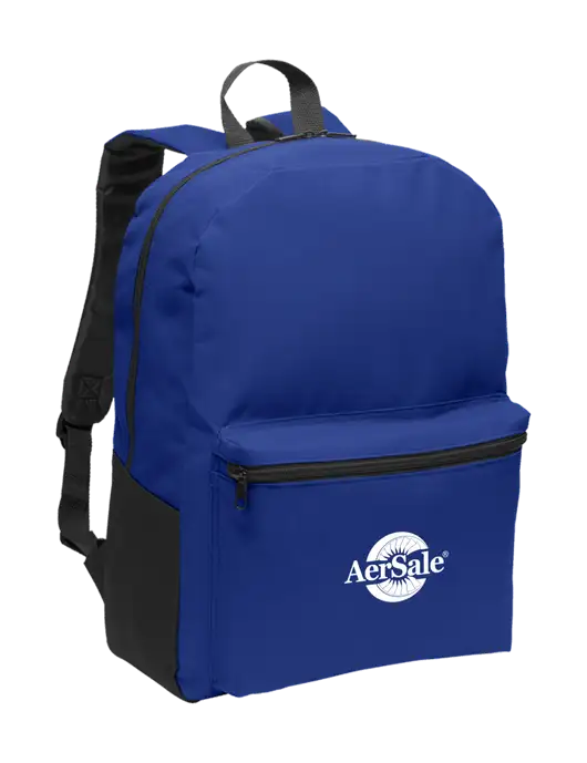 Casual Twilight Blue Lightweight Laptop Backpack w/AerSale Logo