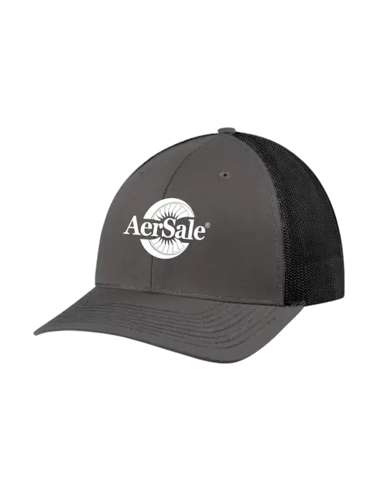Richardson Adjustable Snapback Original 112 Trucker Cap Dark Grey w/Black Mesh w/AerSale Logo