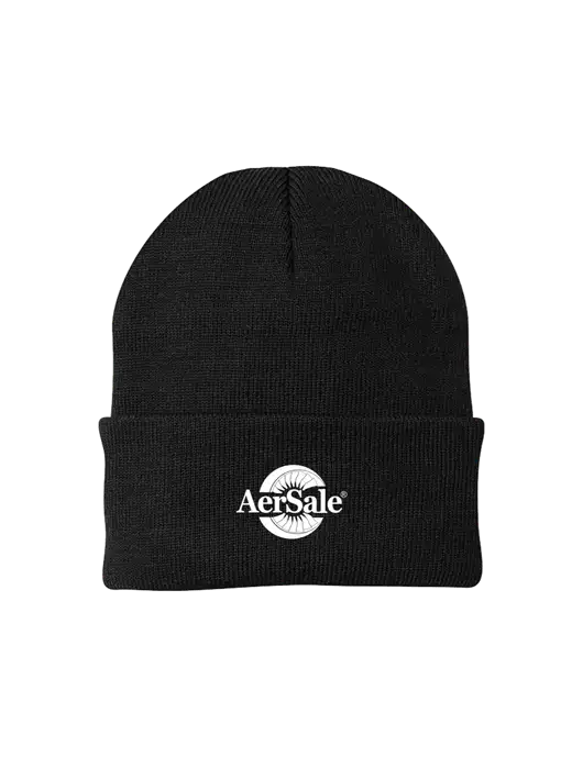Black Knit Cap w/AerSale Logo