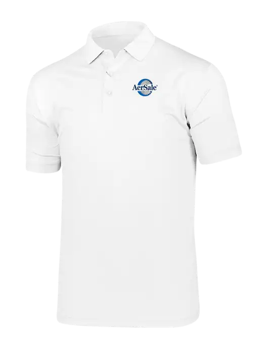 Callaway Vibrant Bright White Ventilated Polo w/AerSale Logo