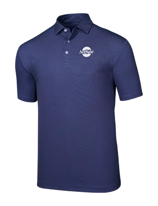 Callaway Birdseye Navy Polo w/AerSale Logo