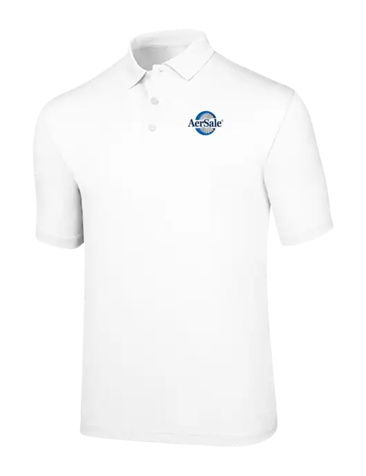 Callaway Opti-Dri White Chev Polo w/AerSale Logo