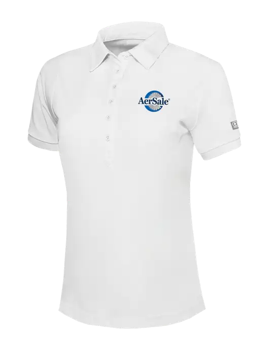 OGIO Womens Bright White Jewel Polo w/AerSale Logo