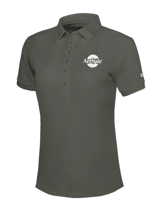 OGIO Womens Medium Grey Jewel Polo w/AerSale Logo
