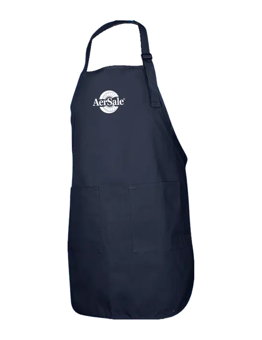 Full-Length Navy Apron With Pockets w/AerSale Logo