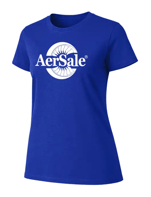 Womens Ring Spun Royal 4.5 oz T-Shirt w/AerSale Logo