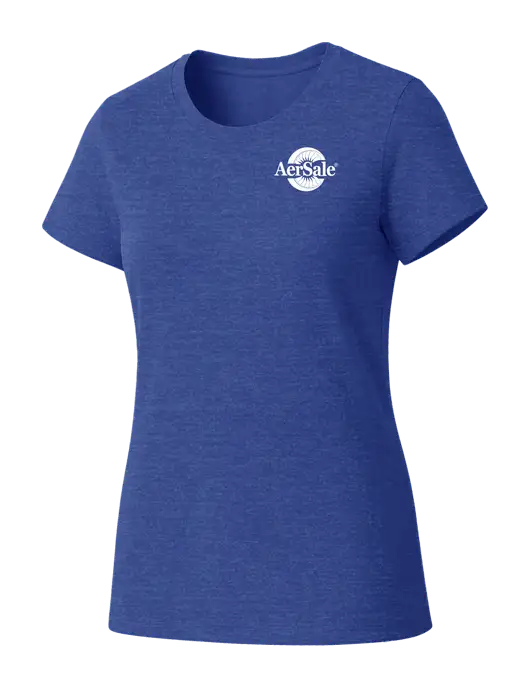 Womens Seriously Soft Royal Frost T-Shirt w/AerSale Logo