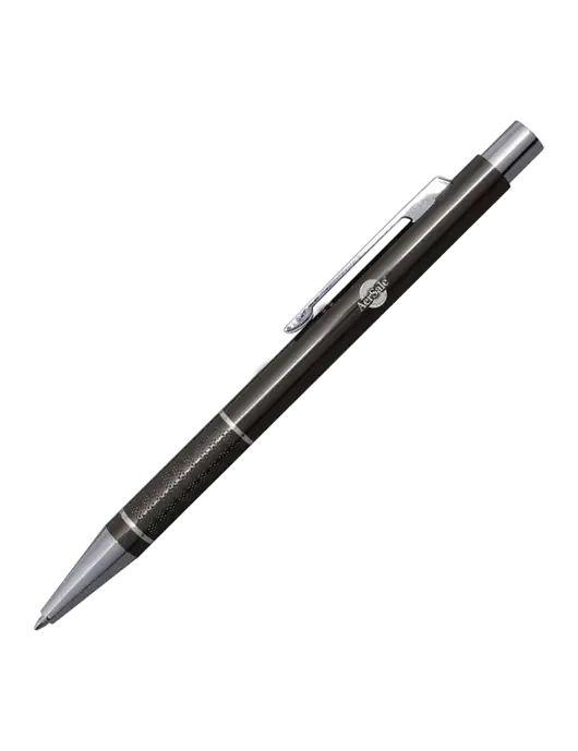 St George Gunmetal Pen - Blue Ink w/AerSale Logo