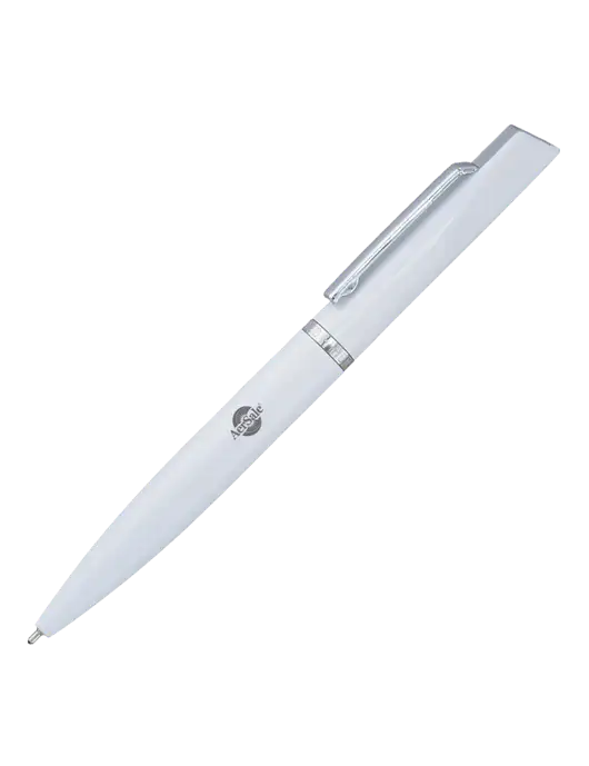 Santos White Pen - Black Ink w/AerSale Logo