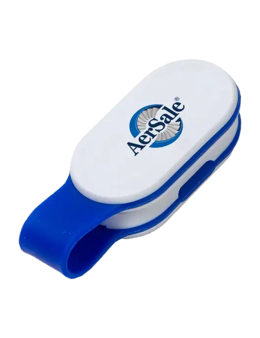 Magna Clip Blue Personal Safety Light w/AerSale Logo