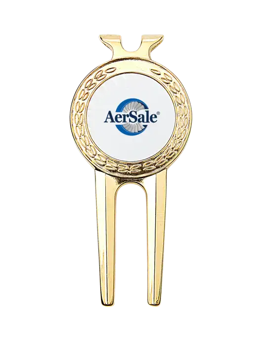 Gold Divot Tool, 1.5 x 3 w/AerSale Logo