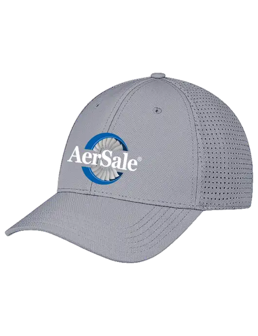 Grey Performance Stretchable Cap Hook & Loop w/AerSale Logo