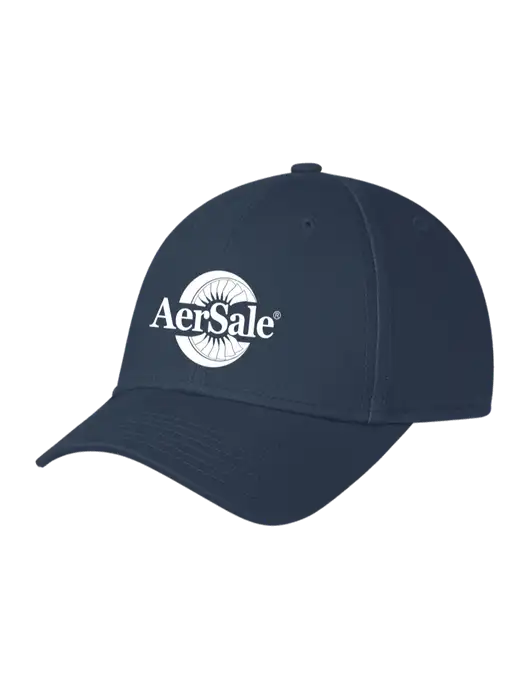 Navy Structured Cap Hook & Loop w/AerSale Logo