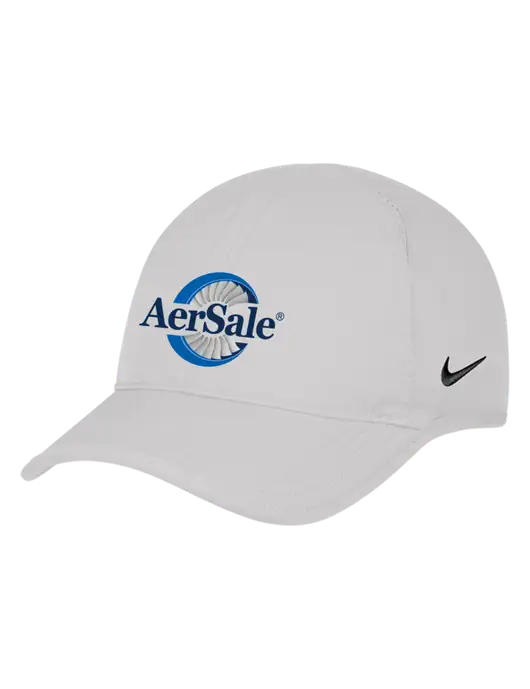 Nike White Featherlight Cap w/AerSale Logo