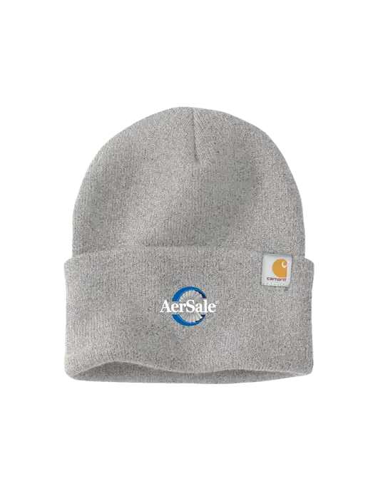Carhartt Light Grey Heather Watch Cap 2.0 w/AerSale Logo