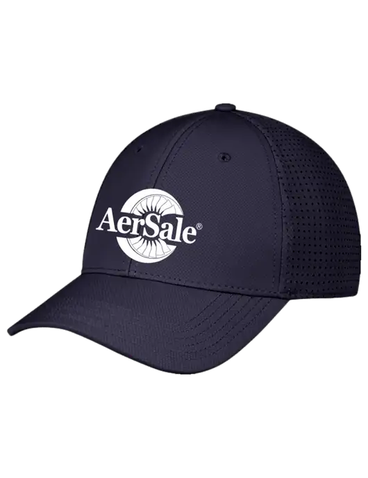 Navy Performance Stretchable Cap Hook & Loop w/AerSale Logo