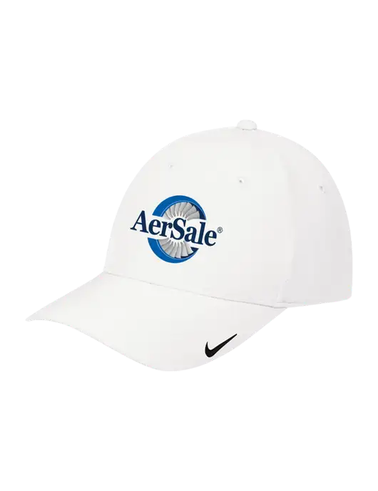 Nike White Dri-FIT Legacy Cap w/AerSale Logo