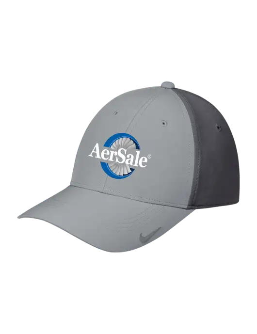 Nike Light Grey/Dark Grey Dri-FIT Legacy Cap w/AerSale Logo