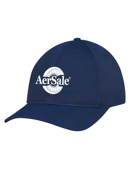 Navy Nylon Twill Performance Cap w/AerSale Logo