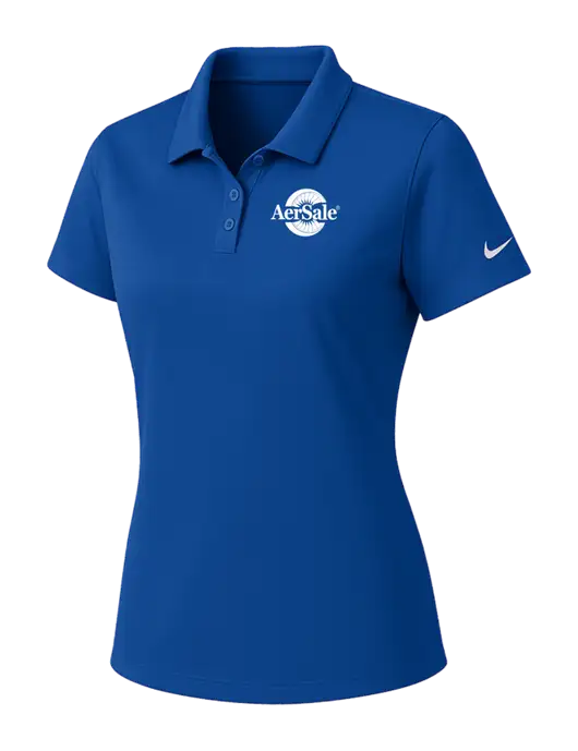 Nike Womens Dark Royal Dry Essential Solid Polo w/AerSale Logo