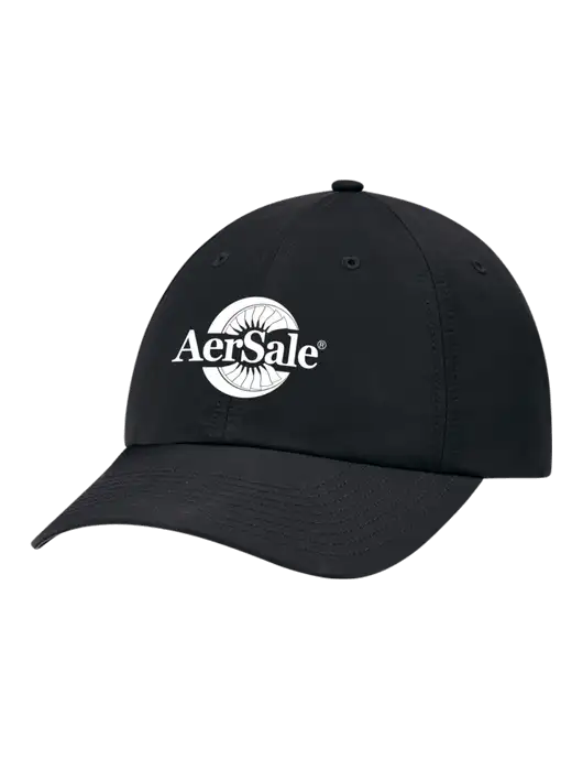 Richardson Relaxed Performance Lite Black Cap w/AerSale Logo