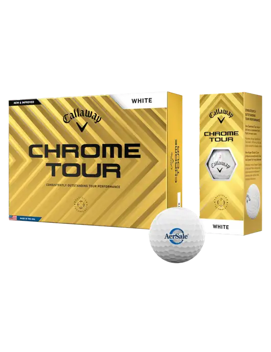 Callaway Chrome Tour Golf Balls 12/pkg w/AerSale Logo