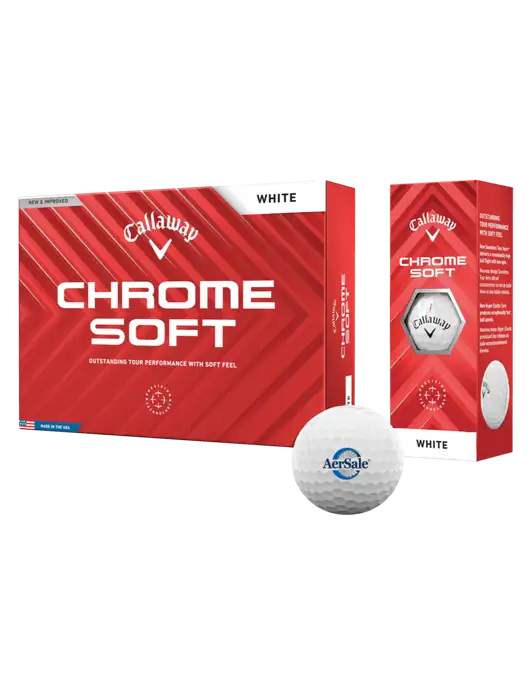 Callaway Chrome Soft Golf Balls 12/pk w/AerSale Logo