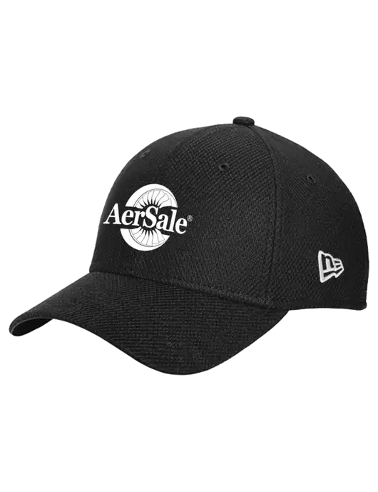 New Era Diamond Era Black Stretch Cap w/AerSale Logo