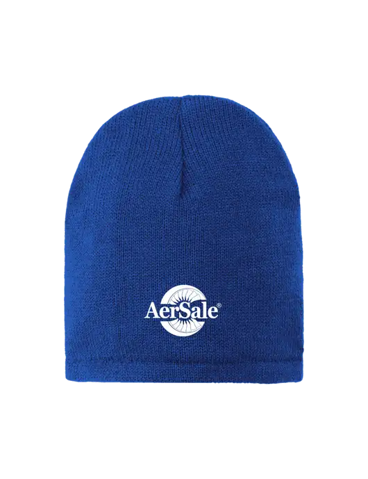 Dark Royal Fleece-Lined Beanie Cap w/AerSale Logo