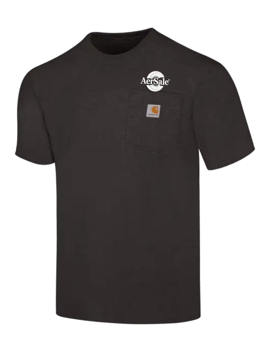 Carhartt Workwear Charcoal Heather Pocket Short Sleeve T-Shirt w/AerSale Logo