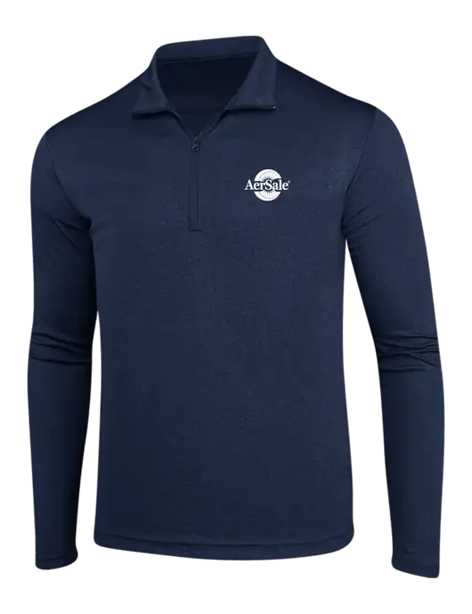 Endeavor Royal Heather 1/4 Zip Pullover w/AerSale Logo