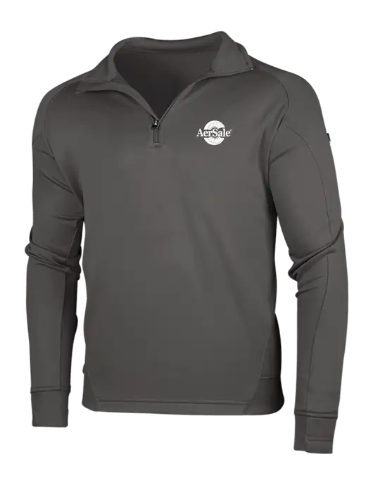Graphite Heather Tech Fleece 1/4 Zip Pullover w/AerSale Logo