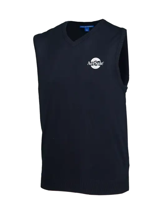 Navy Sweater Vest w/AerSale Logo