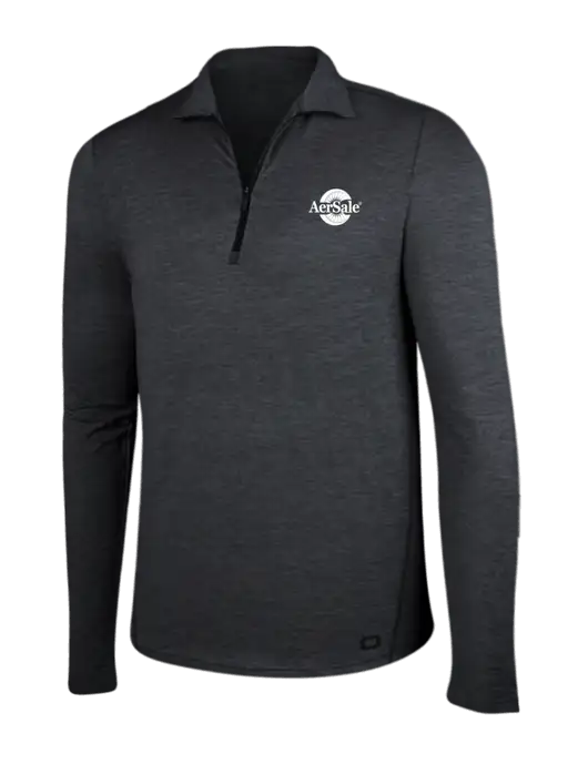 OGIO Blacktop Heather Endurance Force 1/4 Zip w/AerSale Logo