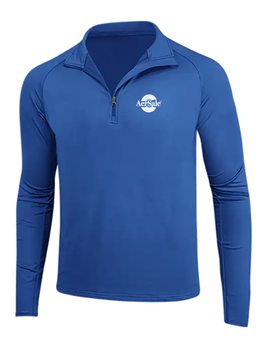 Dark Royal Sport Wick Stretch 1/4 Zip Pullover w/AerSale Logo
